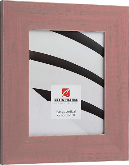 Craig Frames Jasper Wide Picture Frame, 16 x 22 Inch, Country Weathered Red