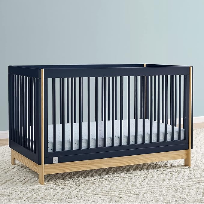 GAP babyGap Tate 4-in-1 Convertible Crib - Greenguard Gold Certified, Navy/Natural