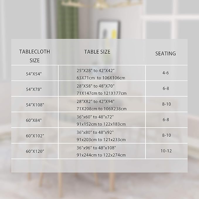 sancua Rectangle Tablecloth - 90 x 132 Inch - Water Resistant Spill Proof Washable Polyester Table Cloth, Decorative Fabric Table Cover for Dining Tables, Buffet Parties and Camping, Light Grey