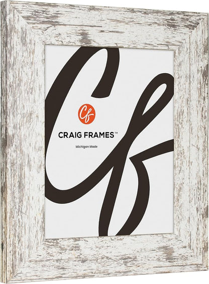 Craig Frames 20x28 White Picture Frame for Posters and Gallery Wall | Lightweight shatter resistant acrylic facing with a rigid backing board, made in the USA