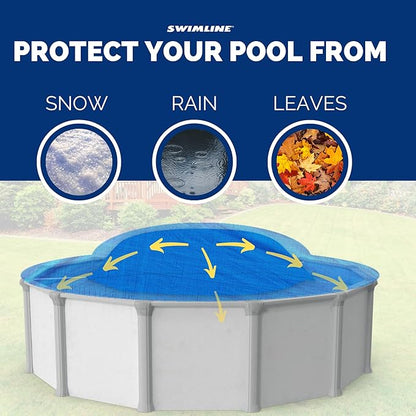 SWIMLINE HYDROTOOLS Air Pillow For Above Ground Pools Cover Winterizing | 4 x 4 ft Cushion Swimming Pool Closing Winter Kit | Cold Resistant Ice Equalizer Thick Pool Pillows Blue | 1144 ACC44