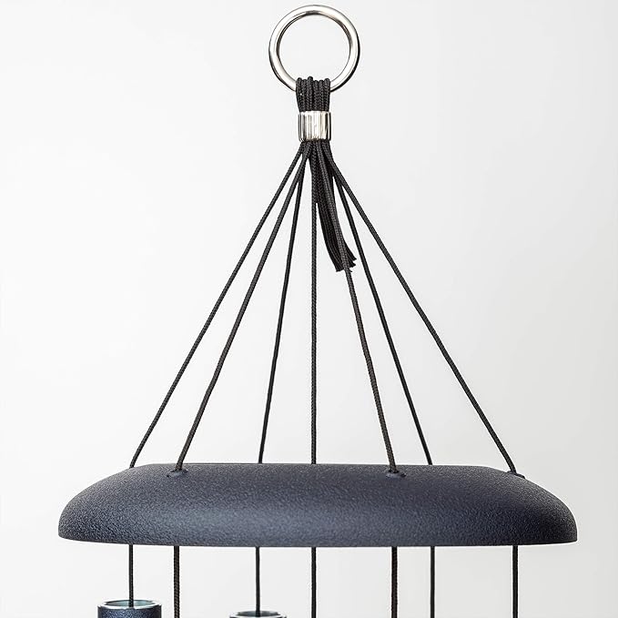 Corinthian Bells by Wind River – 30 inch Midnight Blue Wind Chime for Patio, Backyard, Garden, and Outdoor Decor (Aluminum Chime) Made in The USA