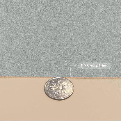 Leather Table Cover,1.8mm Thick,42x66 Inch Table Protector,Table Protector for Dining Room Table,Dining Table Cover,Table Cover Protector,Coffee Table Covers(Light Brown+Gray,42x66)