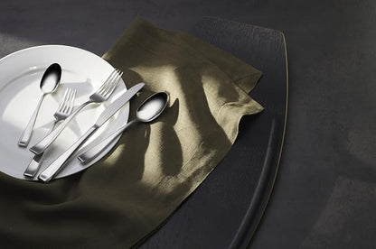Oneida Moda 75-Piece 18/10 Silverware Set for 12, Flatware | silver, dishwasher safe | includes knives, forks, and spoons | heavy duty, cutlery set, utensil set, wedding silverware