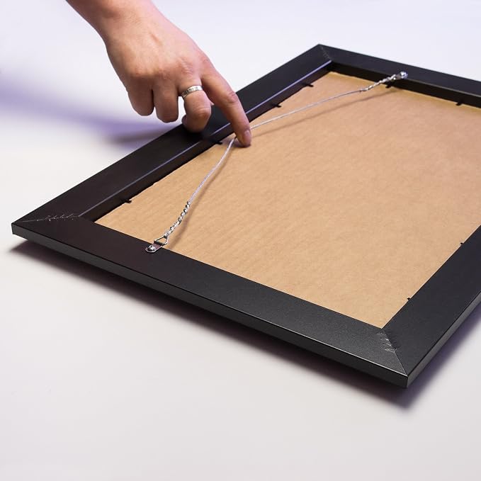 Craig Frames 20x27 Walnut Brown Picture Frame for Posters and Gallery Wall | Lightweight shatter resistant acrylic facing with a rigid backing board, made in the USA