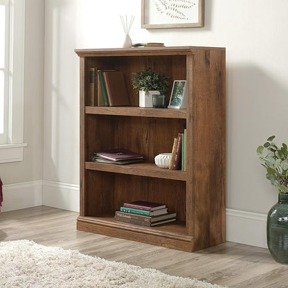 Sauder Miscellaneous Storage 3-Shelf Bookcase/ Book shelf, Vintage Oak finish