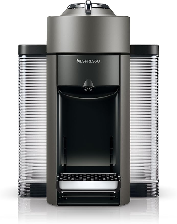 Nespresso Vertuo Coffee and Espresso Machine by De'Longhi, 54 ounces, Titan, Grey