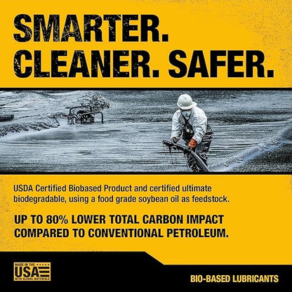 DEWALT – Biodegradable Bar & Chain Oil – Green, Eco-Friendly, Non-Toxic Professional Bar & Chainsaw Lubricant – Ultraclean All-Season Oil for Gas, Electric Saw, and Pole Saw, 1 Gallon