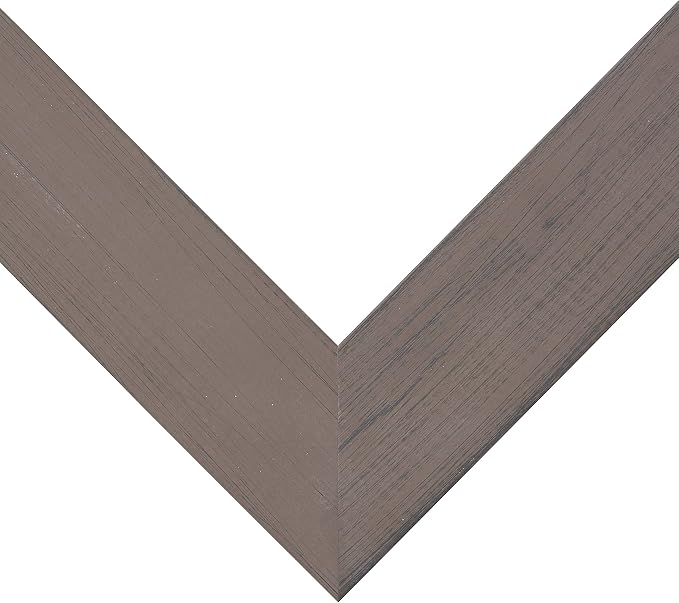 Craig Frames 8x10 Brown Picture Frame Matted to 5x7, Rustic Wood Wall Decor | Ready to hang with a protective glass front, made in the USA for a gallery display