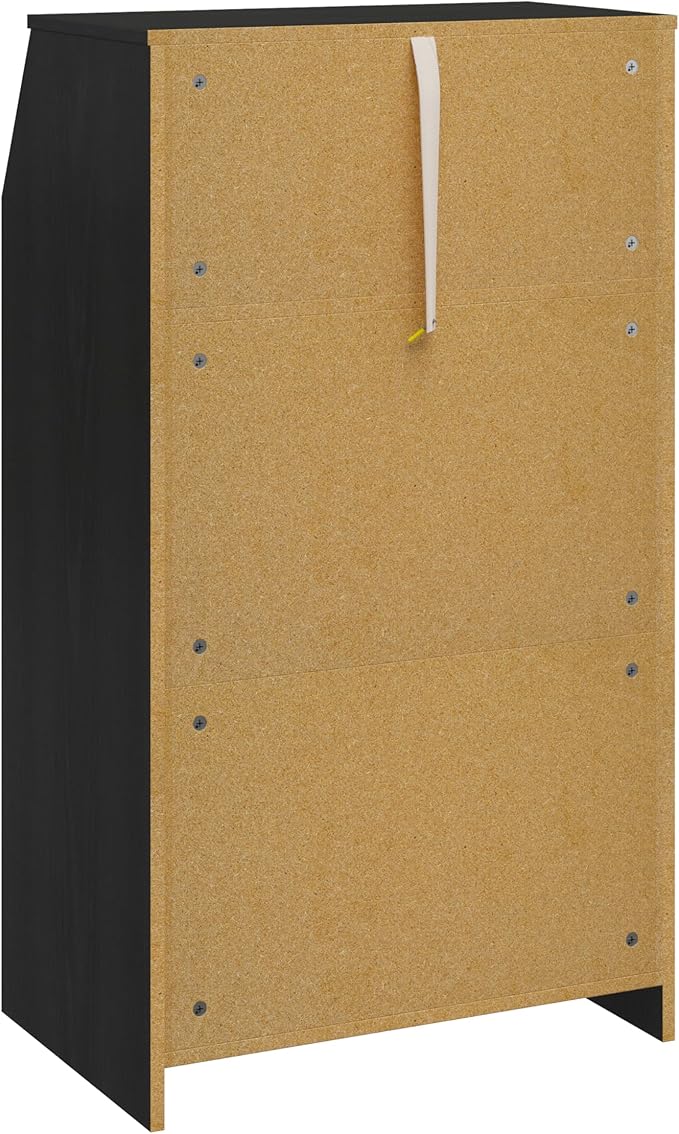 Ameriwood Home The Loft 2 Door Storage Tower, Large, Black Oak