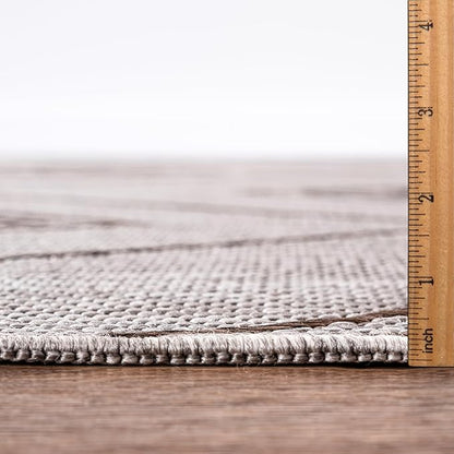 Keen Home Design Terrace Outdoor Area Rug - 10x14 Washable Indoor/Outdoor Rug for Patio, Kitchen, Balcony, Beach, Garden, Deck and Porch, Size: 10'x14'