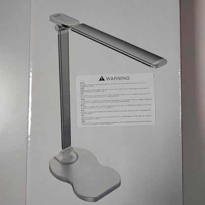 Led Desk Lamp with USB Charging Port, 5 Lighting Colors & 10 Brightness Reading Lamp, Foldable Dimmable LED Desk Light, 3000-6500K, Violin Shape Lamp Desk Lamps for Home Office-White
