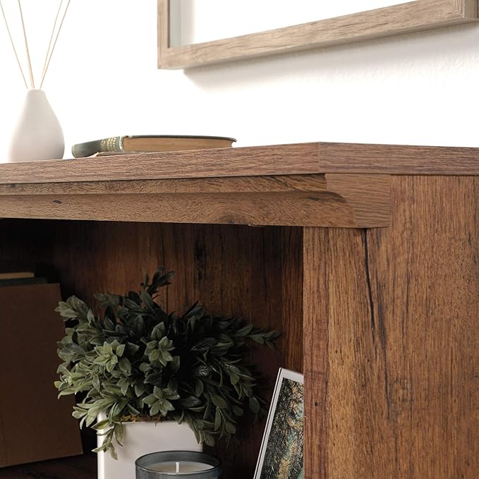 Sauder Miscellaneous Storage 3-Shelf Bookcase/ Book shelf, Vintage Oak finish