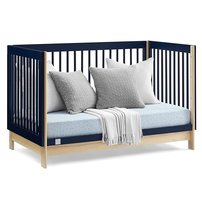 GAP babyGap Tate 4-in-1 Convertible Crib - Greenguard Gold Certified, Navy/Natural