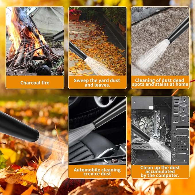Leaf Blower Cordless with Battery and Charger ，Leaf Blower Electric Lightweight for Lawn Care, Leaves, Garden, Patio