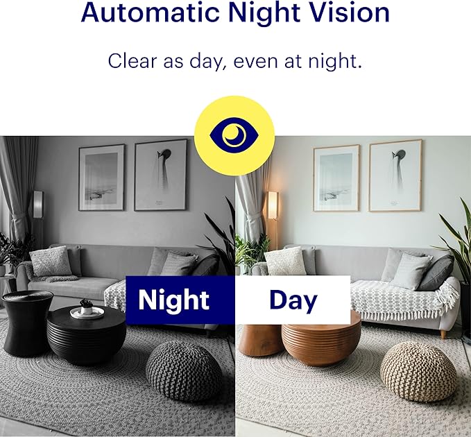Canary View Indoor Home Security Camera 1080p HD WiFi IP | 24/7 Watch Live Video, Motion Alerts, Two-Way Talk, Night Vision, 10x Zoom, Private Mode, Works with Alexa, Google Assistant and More