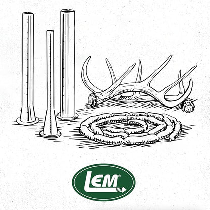 LEM Products Clear Fibrous Casings, 1.5" x 12", 25 Count Pack