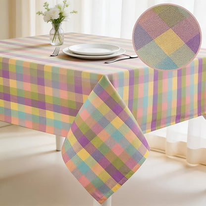 Urban Villa Tablecloth Cotton Tabletop 60x102 (8-10 Seats) Easter Checks
