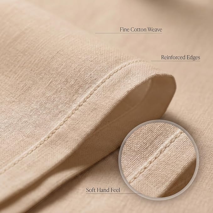 Urban Villa Cloth Napkins Cotton 20x20 (Set of 12) Taupe