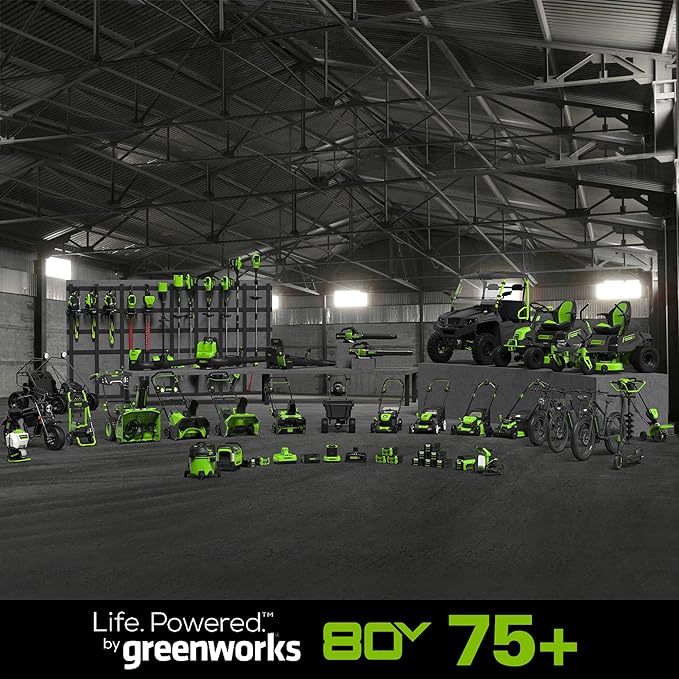 Greenworks 80V (170 MPH / 730 CFM / 75+ Compatible Tools) Cordless Brushless Axial Leaf Blower, Tool Only, 80 Volts