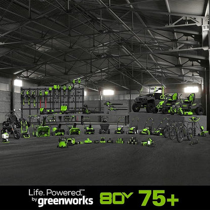 Greenworks 80V (170 MPH / 730 CFM / 75+ Compatible Tools) Cordless Brushless Axial Leaf Blower, Tool Only, 80 Volts