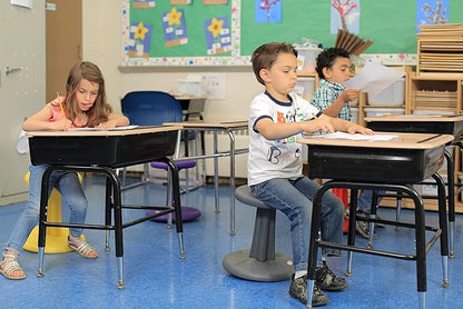 Kore Kids Pre-Teen Wobble Chair - Flexible Seating Stool for Classroom, Home & School, ADD/ADHD - Made in The USA - Age 10-11, Grade 5-6, Grey (18.7in)