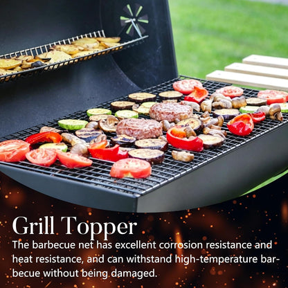 10 PCS Disposable Grill grates，Grill mesh 11.8×15.7 inch，Disposable Grill Topper for Outdoor BBQ Parties，Grill net can Withstand high temperatures