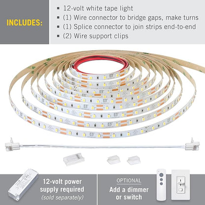 Armacost Lighting RibbonFlex Pro 32.8 ft. 12-Volt LED White Strip Light 60 LEDs/m in Daylight (5000K) (162250)
