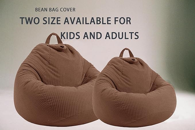 3 Ft Bean Bag Chair Cover (No Filler) Stuffed Animal Storage Bean Bag Cover for Pets Dogs/Cats Bed Corduroy Stuffed for Organizing Plush Toys