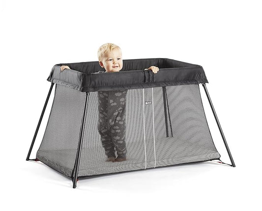 BabyBjörn Travel Crib Light - Black (040280US), One size