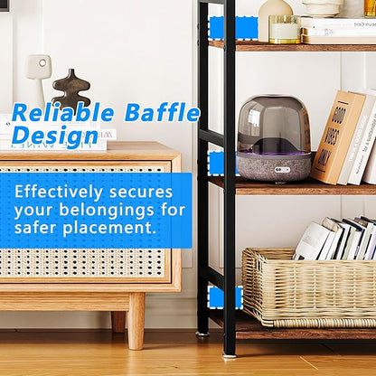 Small Bookshelf for Small Spaces, 3 Tier Small Book Shelf Organizer, Narrow Bookcase for Small Spaces, Small Bookcase for Bedroom, Living Room, Home, Office, 120 lbs Weight Capacity (Brown)
