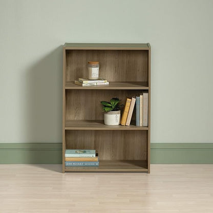 Sauder Beginnings 3 Bookcase/Book Shelf, L: 24.57" x W: 11.50" x H: 35.28", Summer Oak