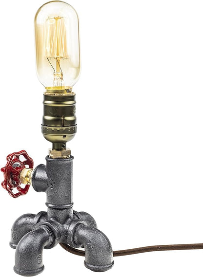 Loft Style Lamp, Squidward, Steam Punk Industrial, Bedside Night Lamp, Metal Body, Table Desk Light with Dimmer, LL-022