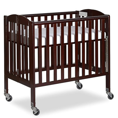 3-in-1 Folding Portable Crib, Espresso, Large