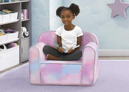 Delta Children Cozee Chair for Kids for Ages 18 Months and Up, Tie Dye