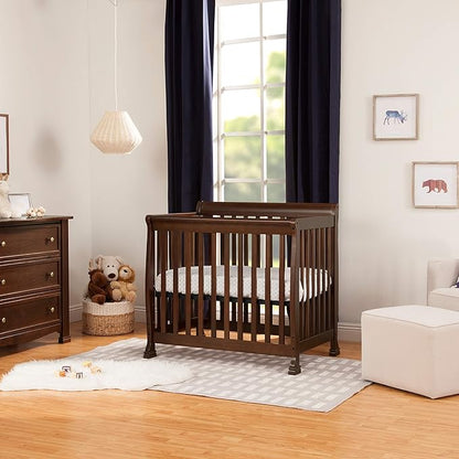 DaVinci Kalani 4-in-1 Convertible Mini Crib in Espresso | Greenguard Gold Certified