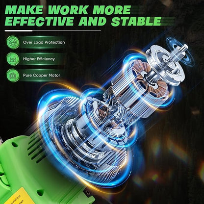 Saker Mini Chainsaw|6 Inch Chainsaw[2025 Upgraded]|Mini Cordless Electric Chain Saw|Small Handheld Portable Chainsaw Battery Powered Chain Saw for Tree Trimmer and Garden,Christmas Gifts for Men Women