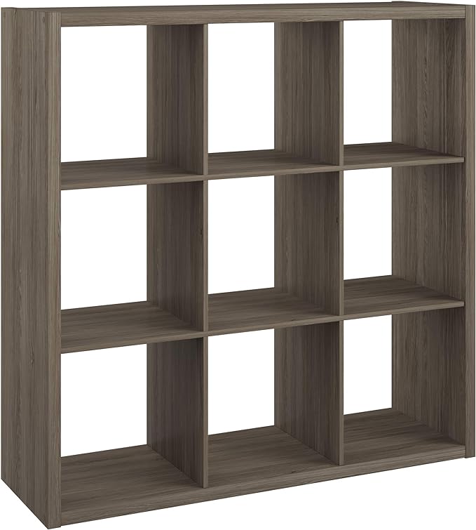 ClosetMaid 9 Cube Open Back Storage, Graphite Gray