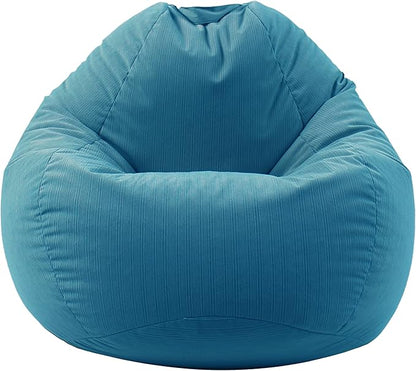 Stuffed Animal Storage Bean Bag Chair Cover (No Filler) Washable Ultra Soft Corduroy Bean Bag Cover for Organizing Plush Toys, Bean Bag for Adults