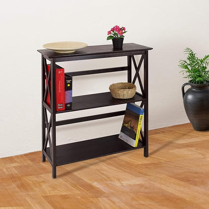 Casual Home Montego 3-Shelf Bookcase, Espresso (New)
