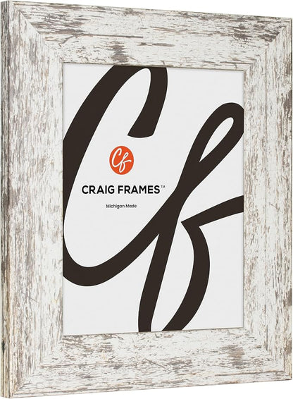 Craig Frames 20x29 White Picture Frame for Posters and Gallery Wall | Lightweight shatter resistant acrylic facing with a rigid backing board, made in the USA