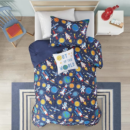 Mi Zone Kids Nash Printed Comforter Set, Full/Queen, Multi 4 Piece