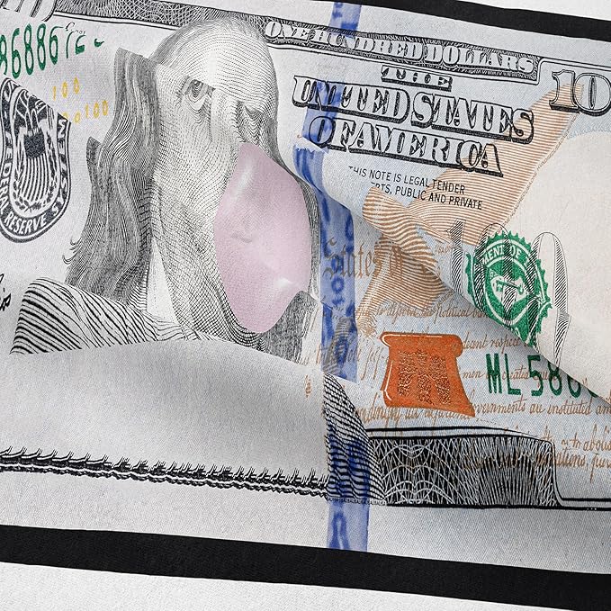 Tailor Shop Money Comforter Sets Twin Size Money Bedding Sets for Boys Kids Teens Money 100 Dollar Bill Comforter Sets Quilt Set All Season with 1 Comforter 1 Pillowcases……
