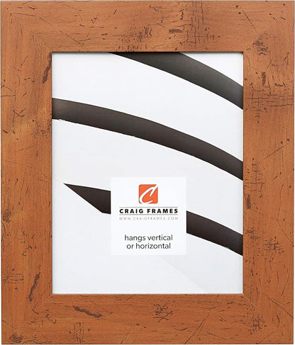 Craig Frames 24x25 Light Walnut Brown Picture Frame for Posters and Photos | Lightweight shatter resistant acrylic facing with a rigid backing board, made in the USA