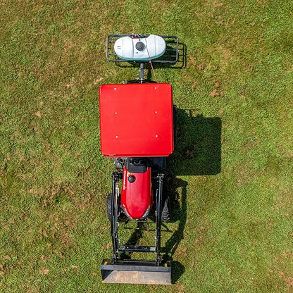Universal Tractor Canopy | ROPS 1.5”-3” | Robust Steel | Easy Install (Red)