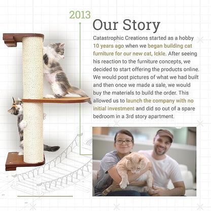 CatastrophiCreations 3-Tier Sisal Climbing Pole