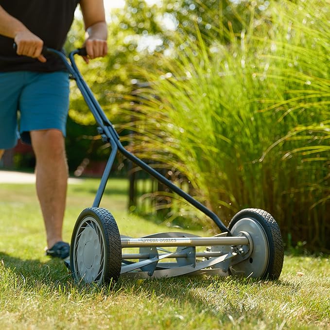 Great States 415-16 16-Inch Reel Mower Standard Full Feature Lawn Mower with T-Style Handle and Heat Treated Blades