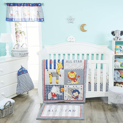 Hand Tufted All Star Bedroom or Bathroom Rug - 30x20 in; 100% Cotton Kids Bathroom Mat; Decorative Kids Area Rug