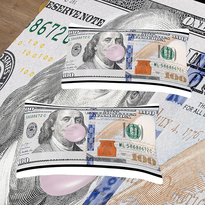 Tailor Shop Money Comforter Sets for Boys Kids Teens Money Bedding Sets Full Size Money 100 Dollar Bill Comforter Sets Quilt Set All Season with 1 Comforter 2 Pillowcases……