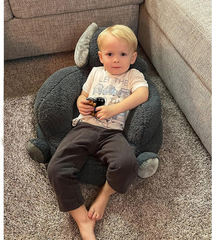 Trend Lab Giraffe Toddler Chair Plush Character Kids Chair Comfy Furniture Pillow Chair for Boys and Girls, 21 x 19 x 19 inches